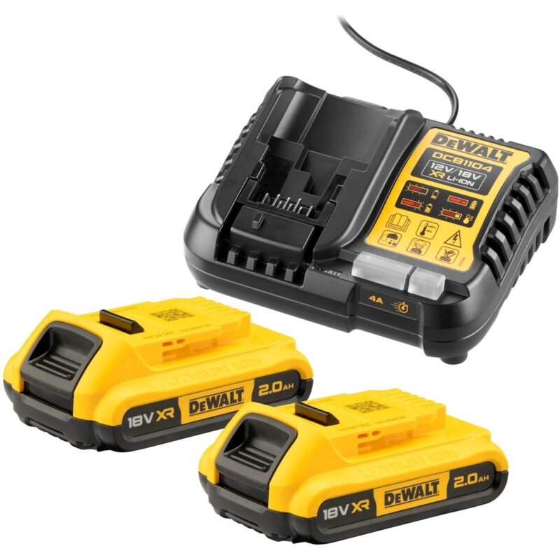 DEWALT Starter-Set Akku-Kit DCB1104D2 Amarillo