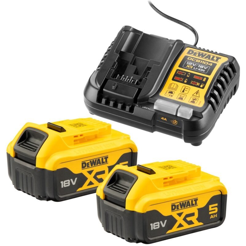 DEWALT Starter-Set Akku-Kit DCB1104P2 Amarillo