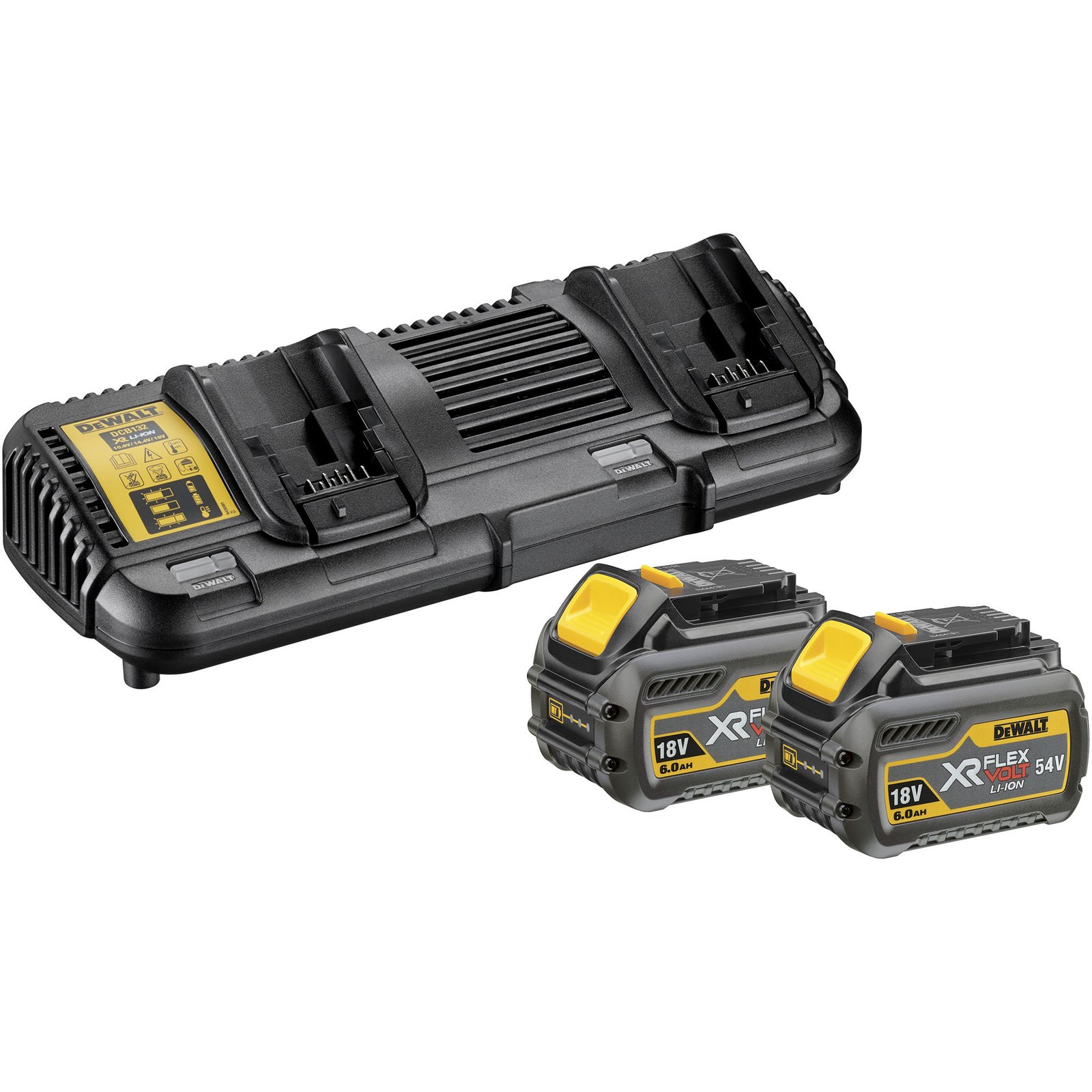 DEWALT XR FLEXVOLT Akku Starterkit DCB132T2 Amarillo