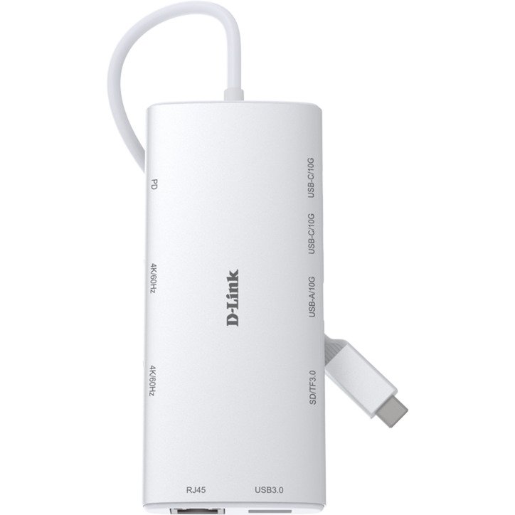 D-Link 10-in-1 USB-C Hub DUP-A01 Blanco - Imagen 2