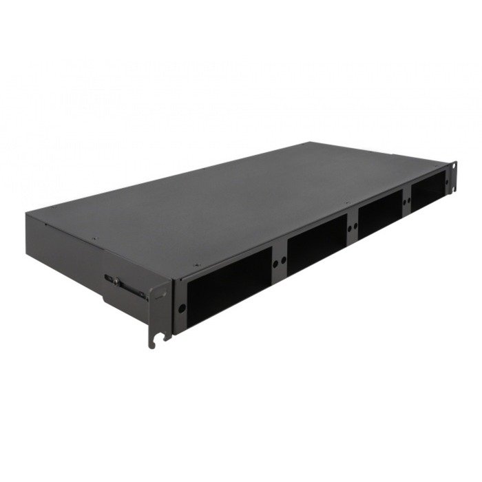 DeLOCK 19" LWL HD (High Density) Panel de parcheo 1 HE Negro