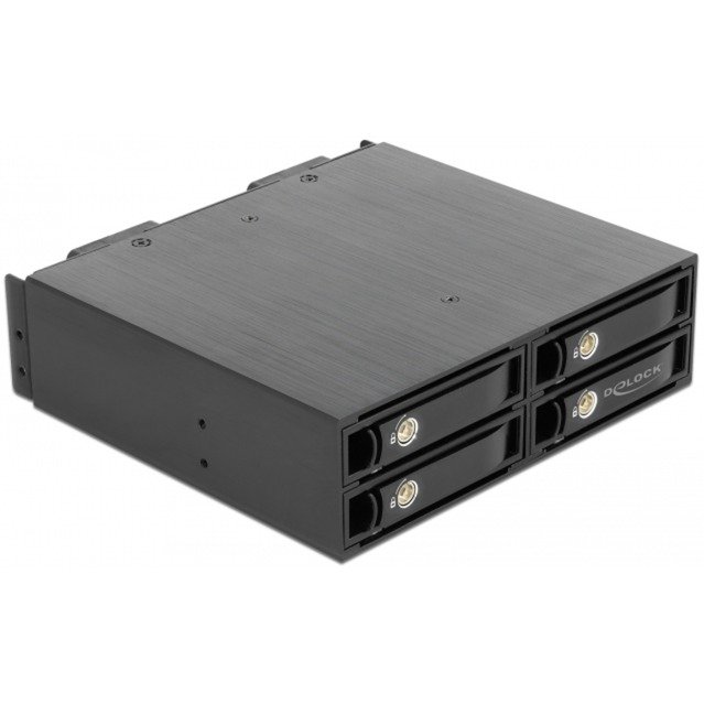 DeLOCK 5.25″ Wechselrahmen para 4 x 2.5″ U.2 NVMe SSD Negro