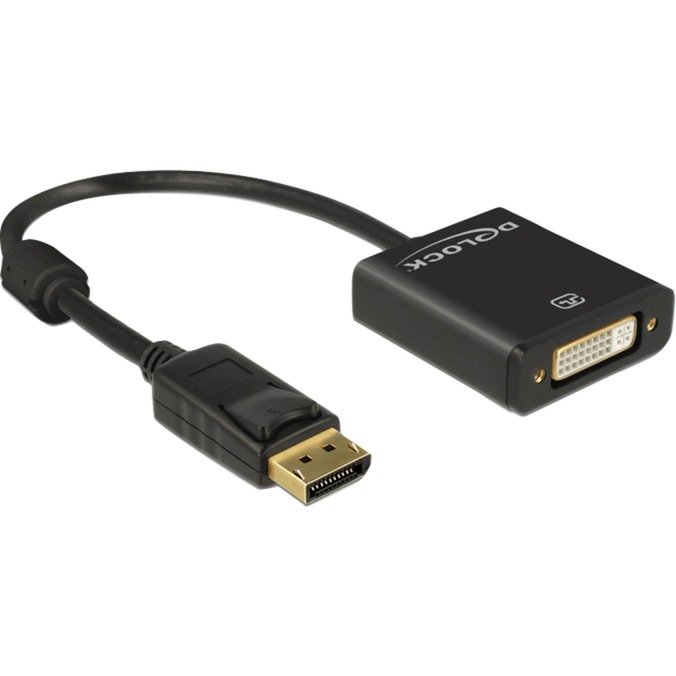 DeLOCK adaptador DisplayPort 1.2 > DVI hembra 4K Negro