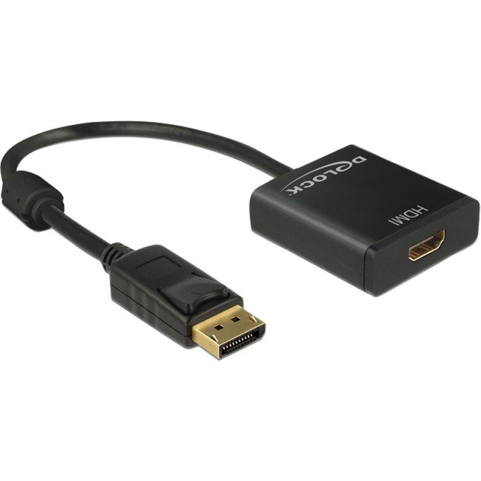 DeLOCK adaptador Displayport 1.2> HDMI hembra 4K Negro