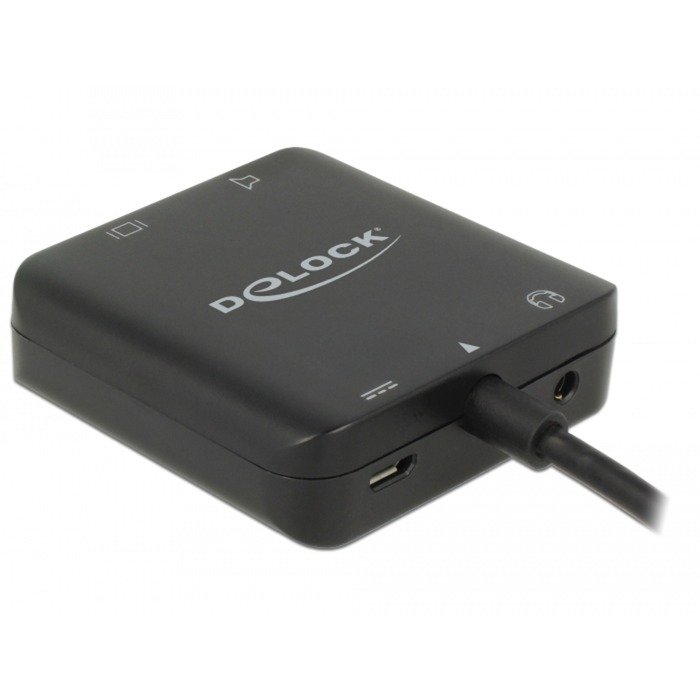 DeLOCK adaptador HDMI macho > HDMI + TOSLINK S/PDIF + 3 Negro - Imagen 2