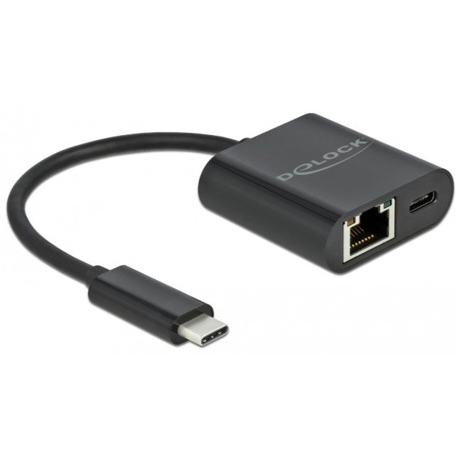 DeLOCK adaptador USB-C > Gigabit LAN Negro
