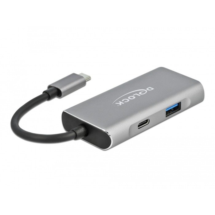 DeLOCK Externer USB 3.2 Gen 2 USB Type-C Hub Gris