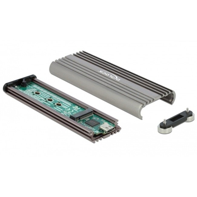 DeLOCK Externes Gehäuse M.2 PCIe con USB 3.2 Gen 2x2 USB-C