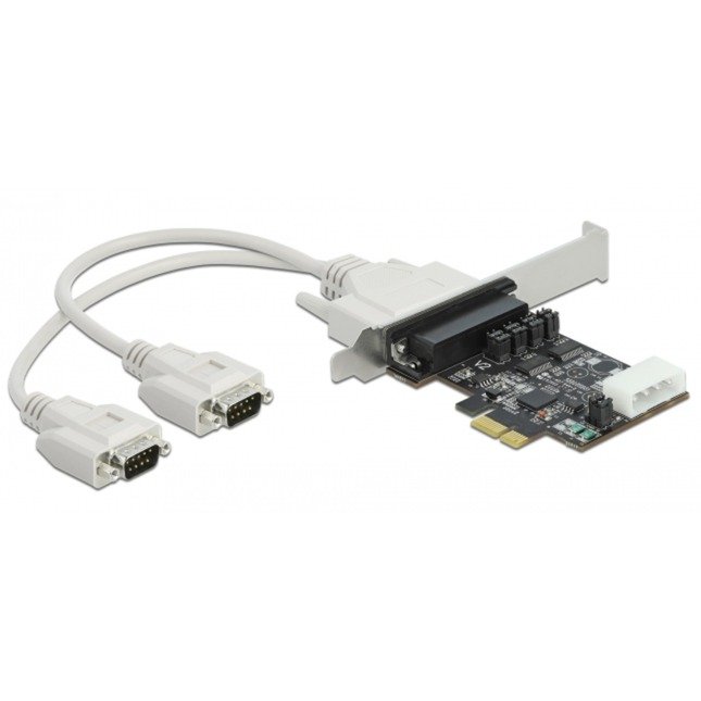 DeLOCK PCIe > 2x Seriell RS-232 con 5V/12V