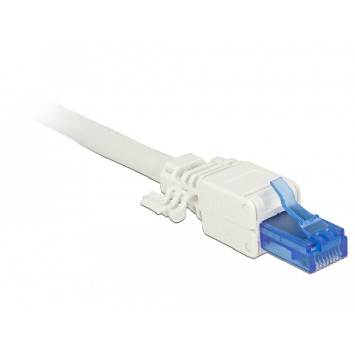DeLOCK RJ-45 macho Cat.6a UTP Blanco