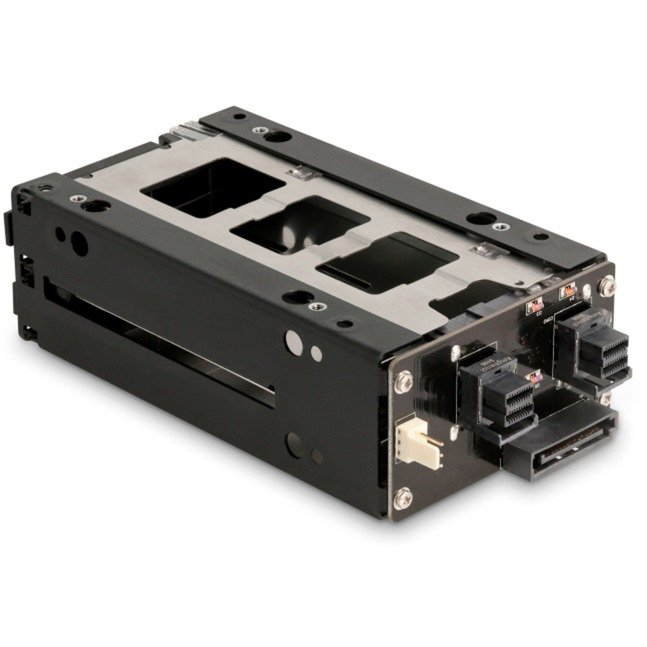 DeLOCK Slim Bay Wechselrahmen para 2 x 2.5″ U.2 NVMe SSD - Imagen 4