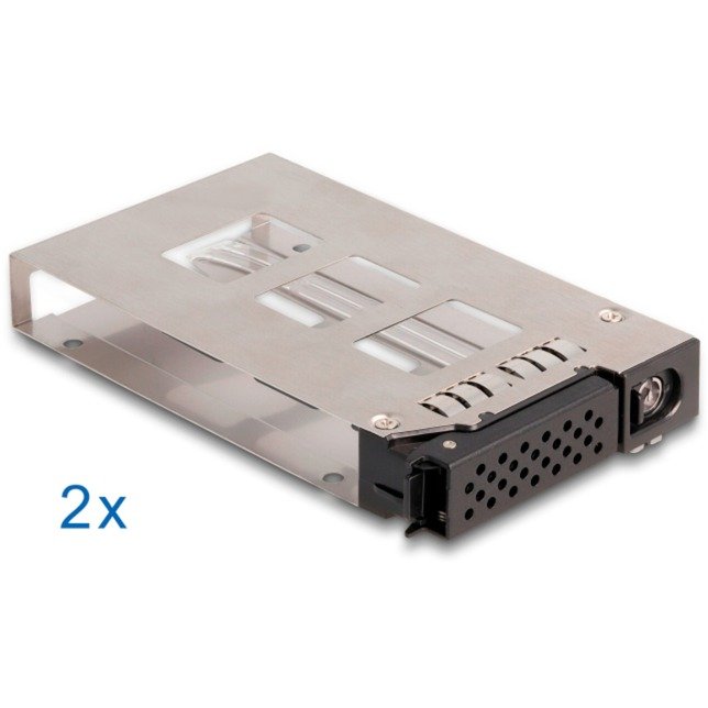 DeLOCK Slim Bay Wechselrahmen para 2 x 2.5″ U.2 NVMe SSD - Imagen 5
