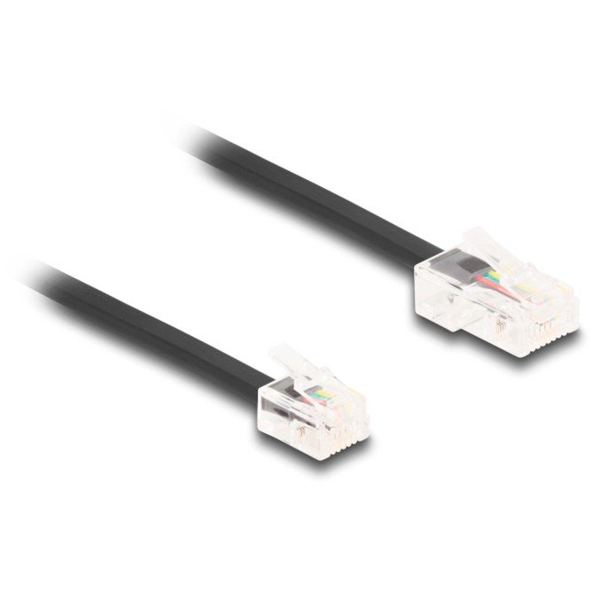 DeLOCK Telefonkabel RJ-45 macho > RJ-11 macho Negro