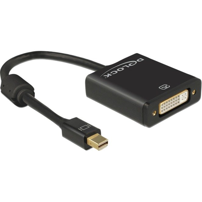 DeLOCK mini Displayport 1.2 macho > DVI hembra 4K Aktiv Negro
