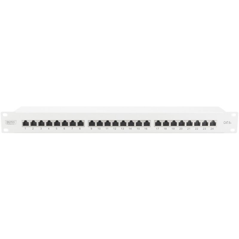 Digitus 19" CAT 6a Panel de parcheo Gris