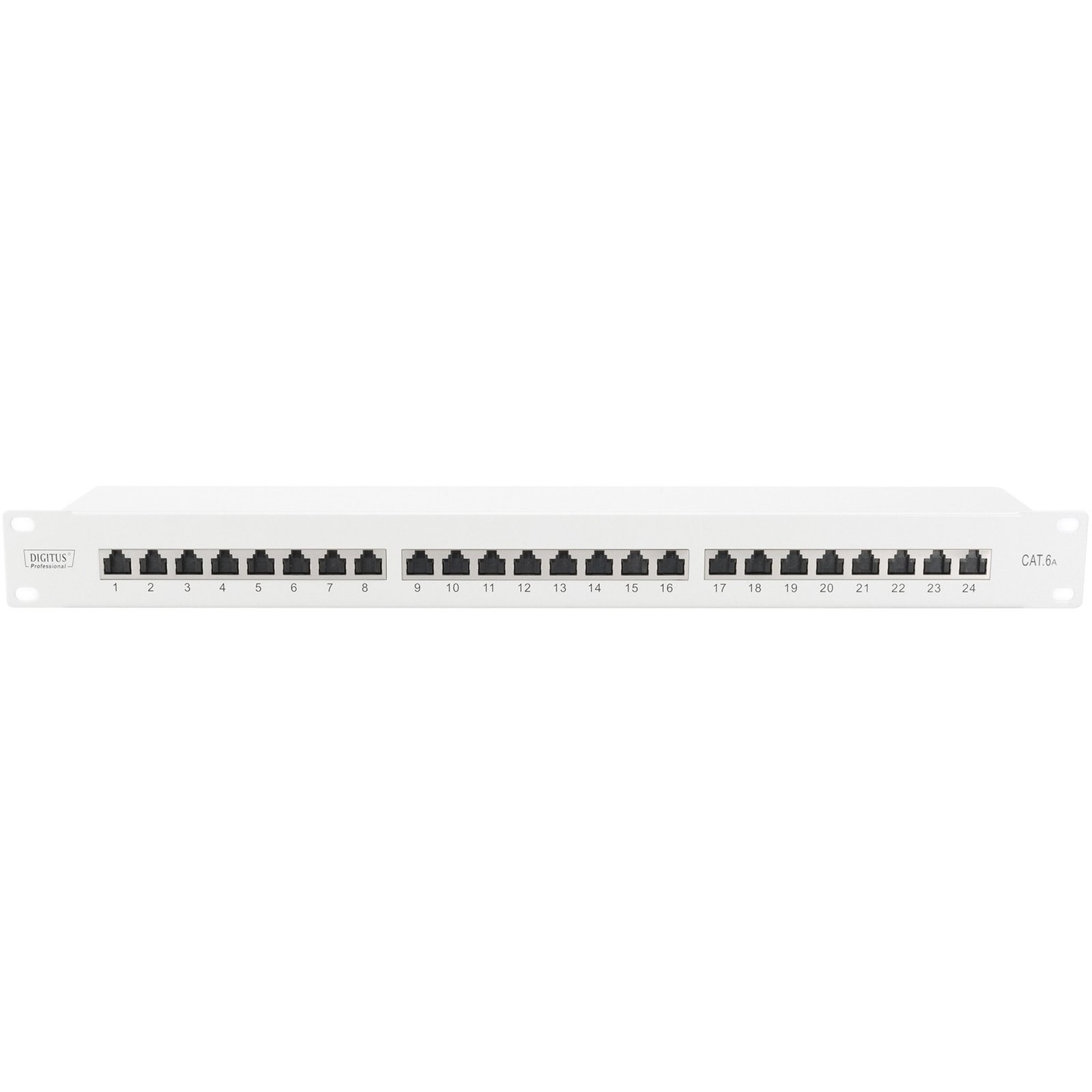 Digitus 19" CAT 6a Panel de parcheo Gris