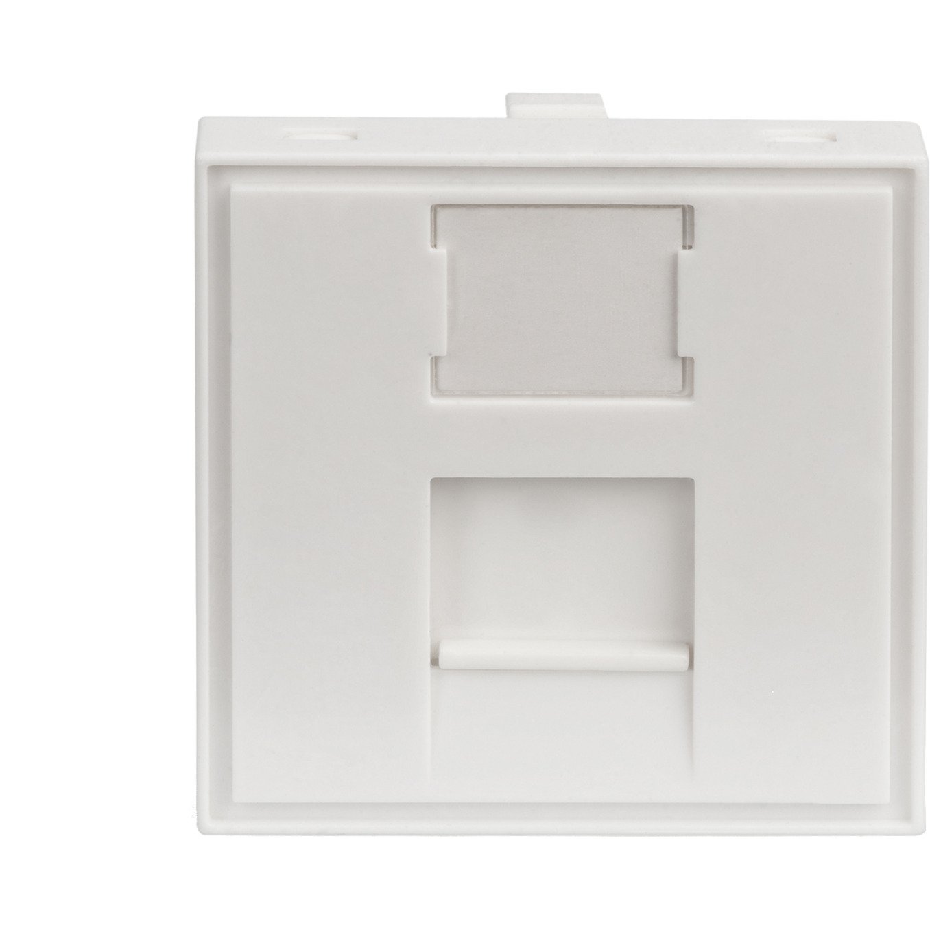 Digitus 45x45 mm Frontplatte para Kabelkanäle Blanco