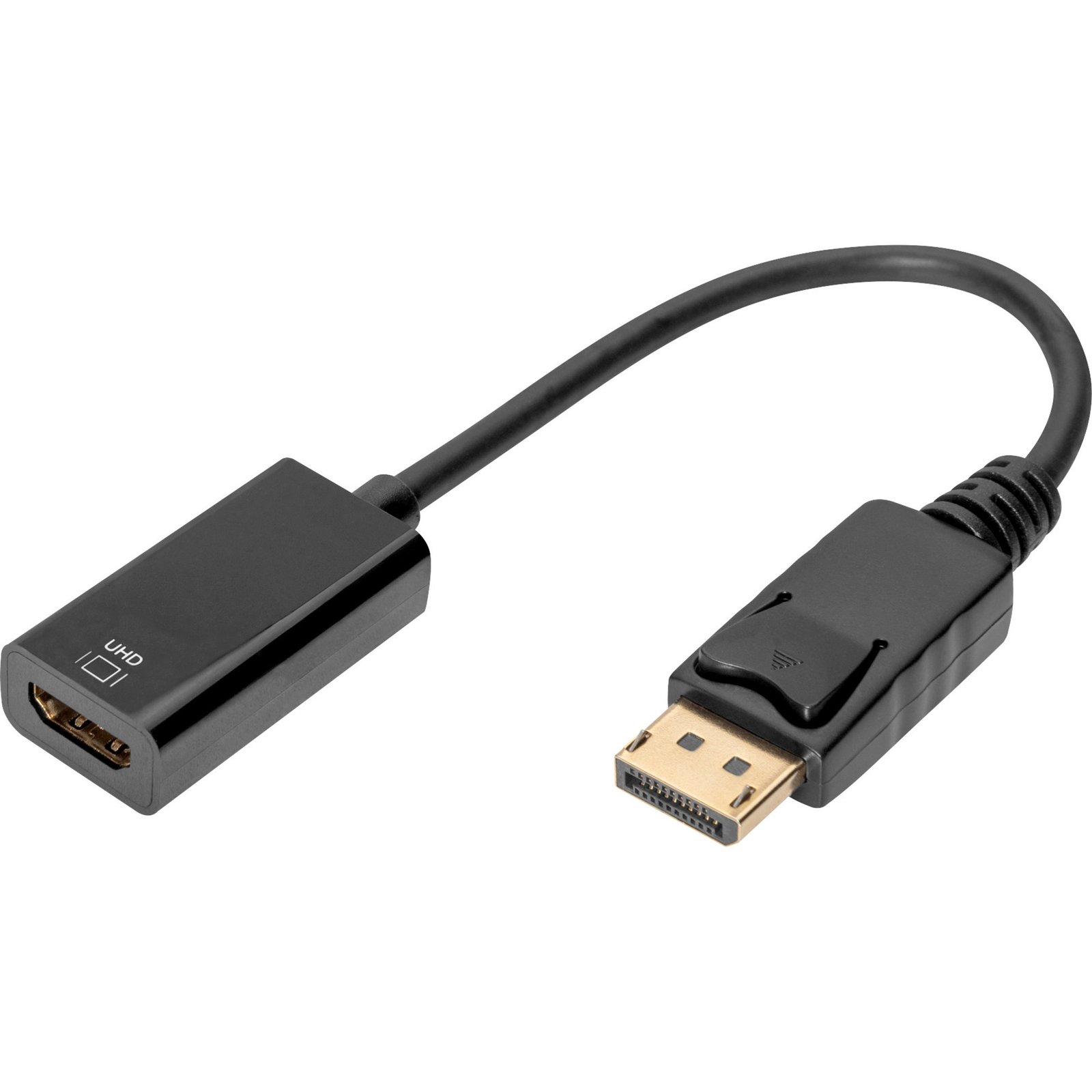 Digitus 4K DisplayPort auf HDMI adaptador/Konverter Negro