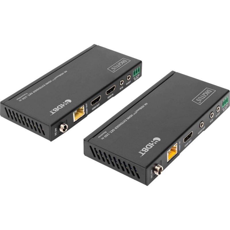 Digitus 4K HDBaseT HDMI Extender Set Negro