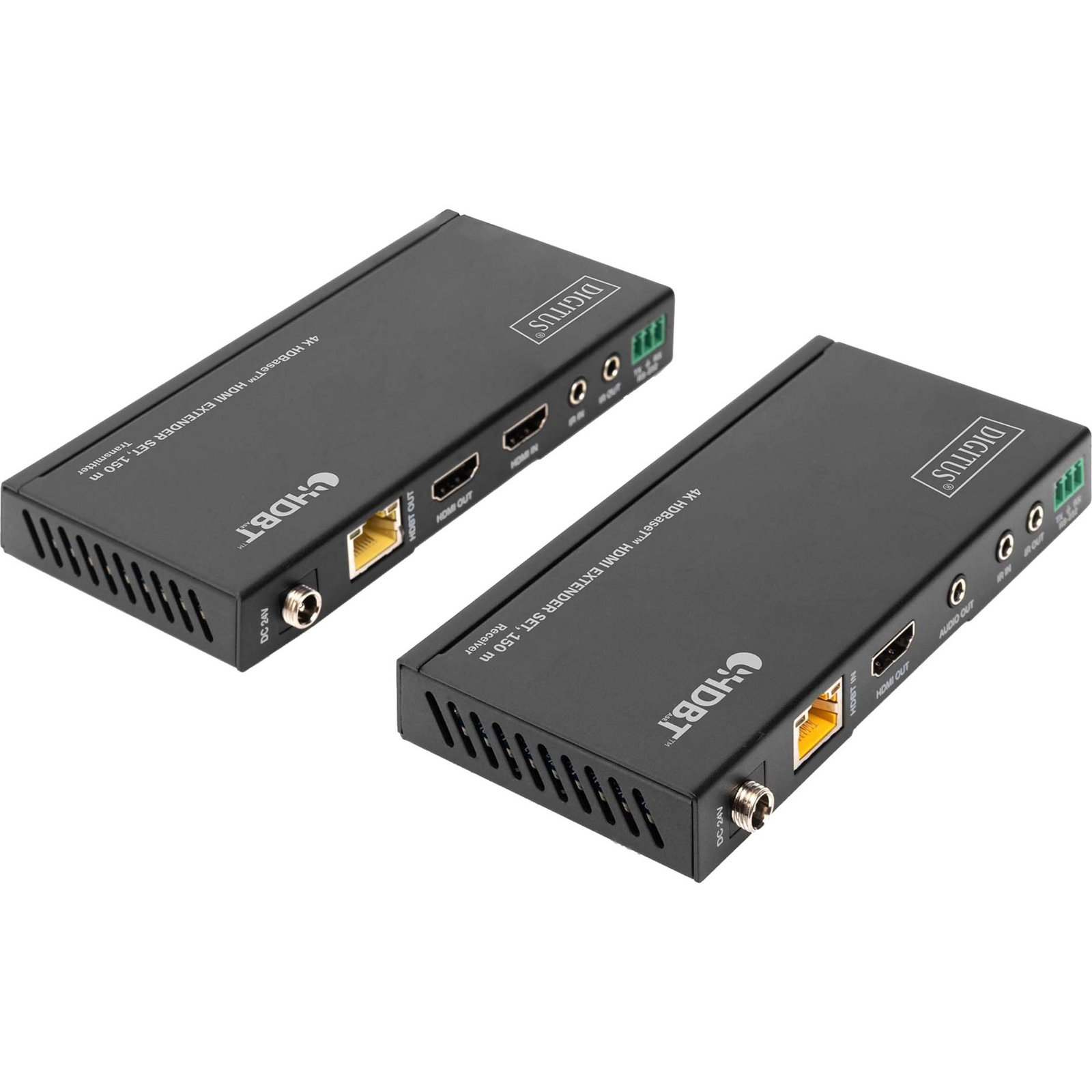 Digitus 4K HDBaseT HDMI Extender Set Negro