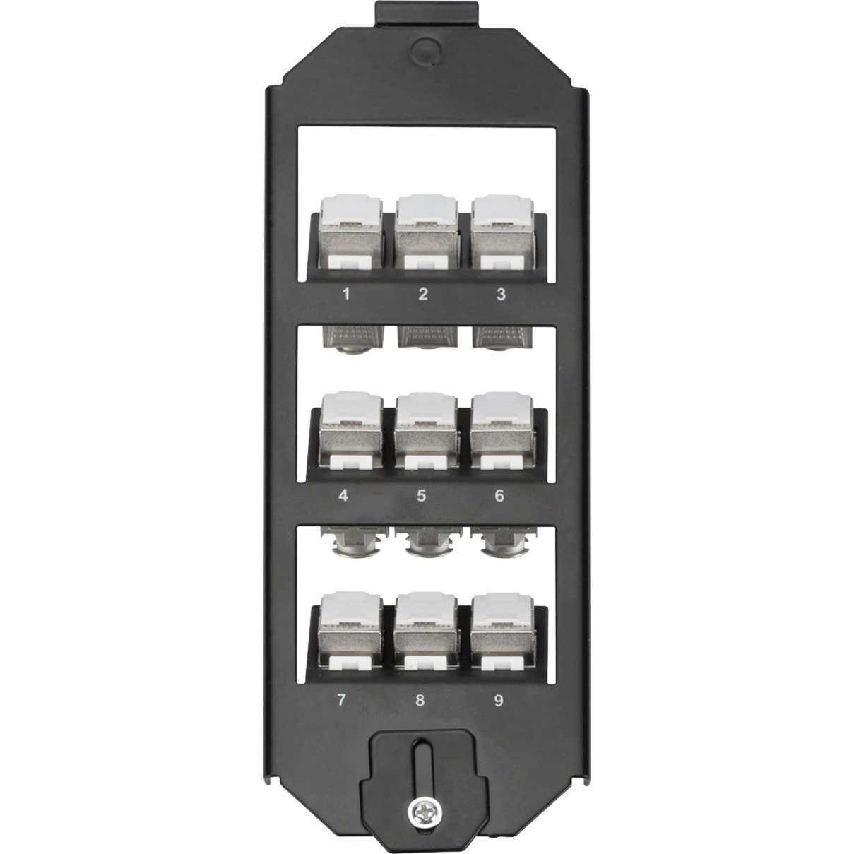 Digitus Bodentankhalter para Keystone Module Negro