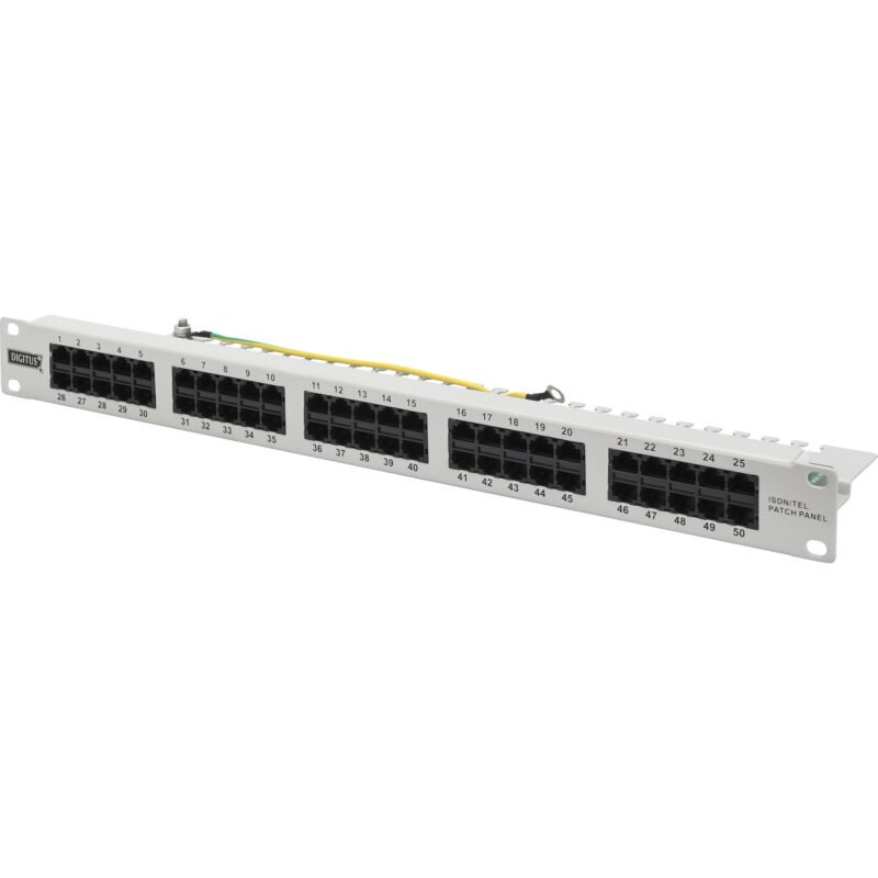 Digitus CAT 3 ISDN Panel de parcheo Gris