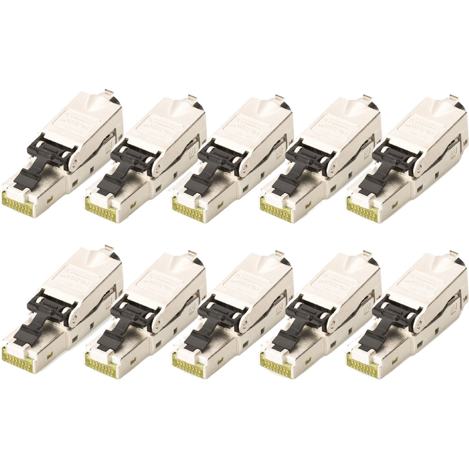 Digitus CAT.6a Feldstecker STP Staubkappe/Knickschutz Plata