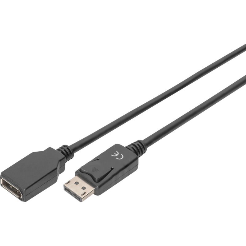 Digitus DisplayPort 1.2 Verlängerungskabel Negro