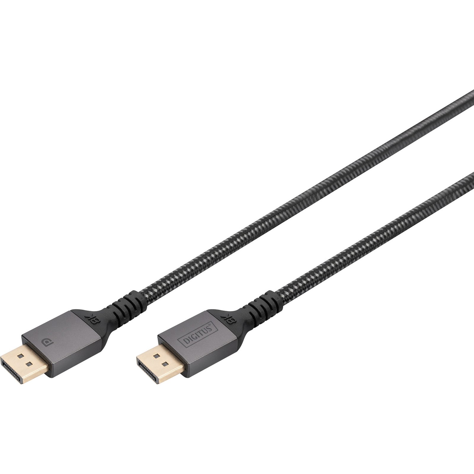 Digitus DisplayPort 1.4 Premium conexiones Negro