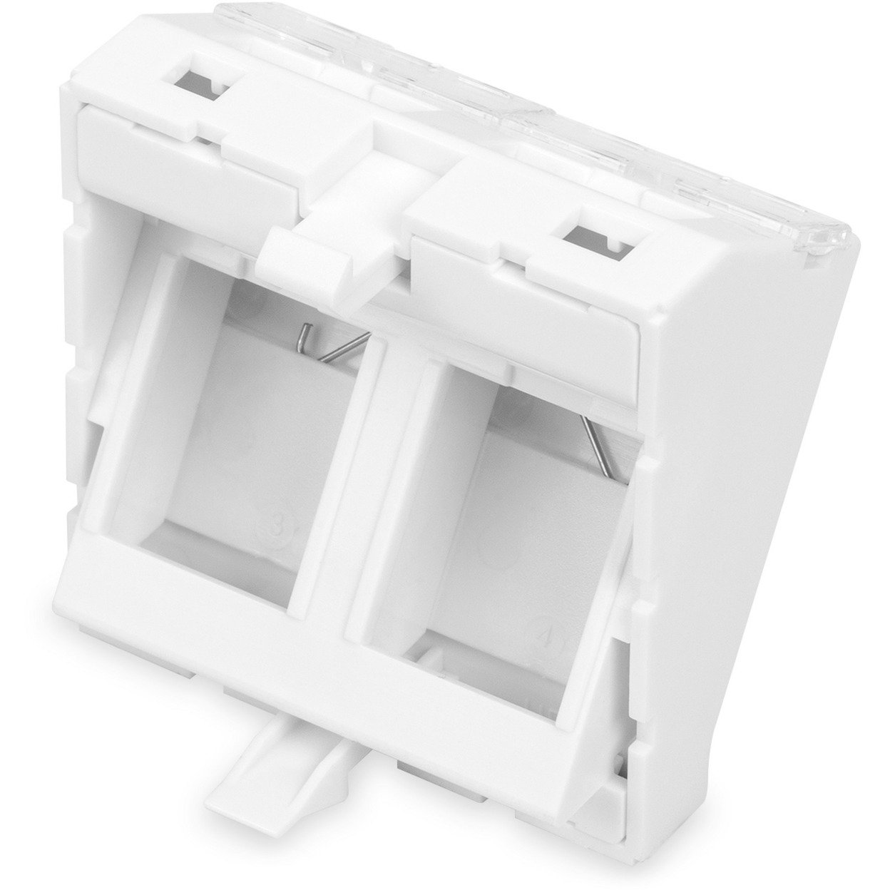 Digitus Frontplatte 2Port abgewinkelt Blanco - Imagen 2