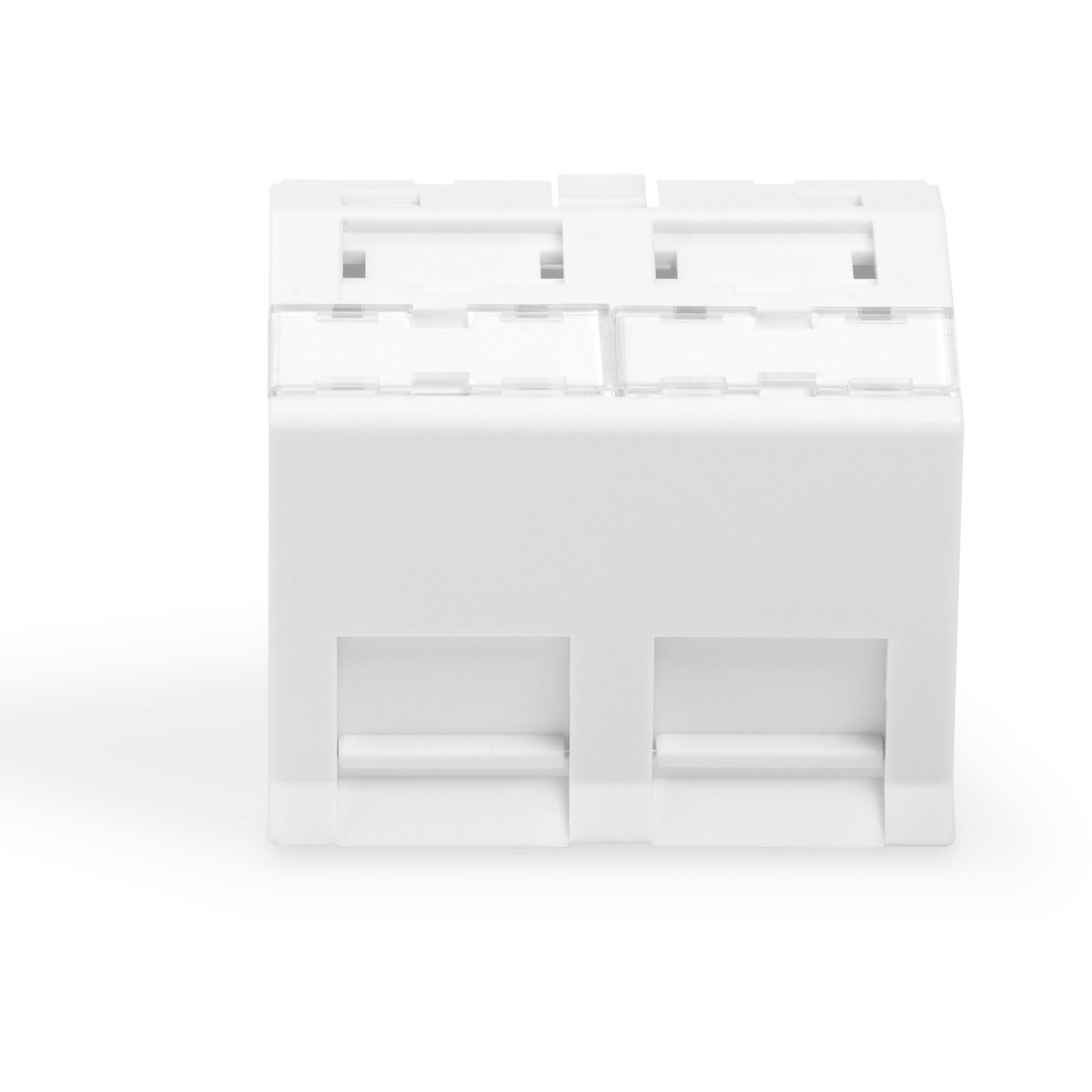 Digitus Frontplatte 2Port abgewinkelt Blanco - Imagen 3