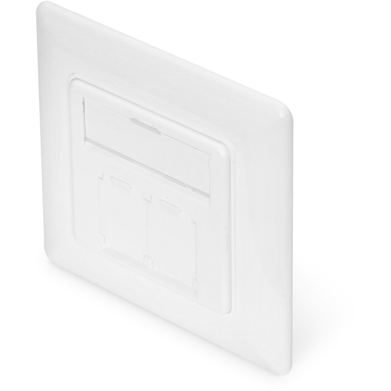 Digitus Frontplatte + Einbaurahmen para Multimedia/Keystone Blanco - Imagen 2