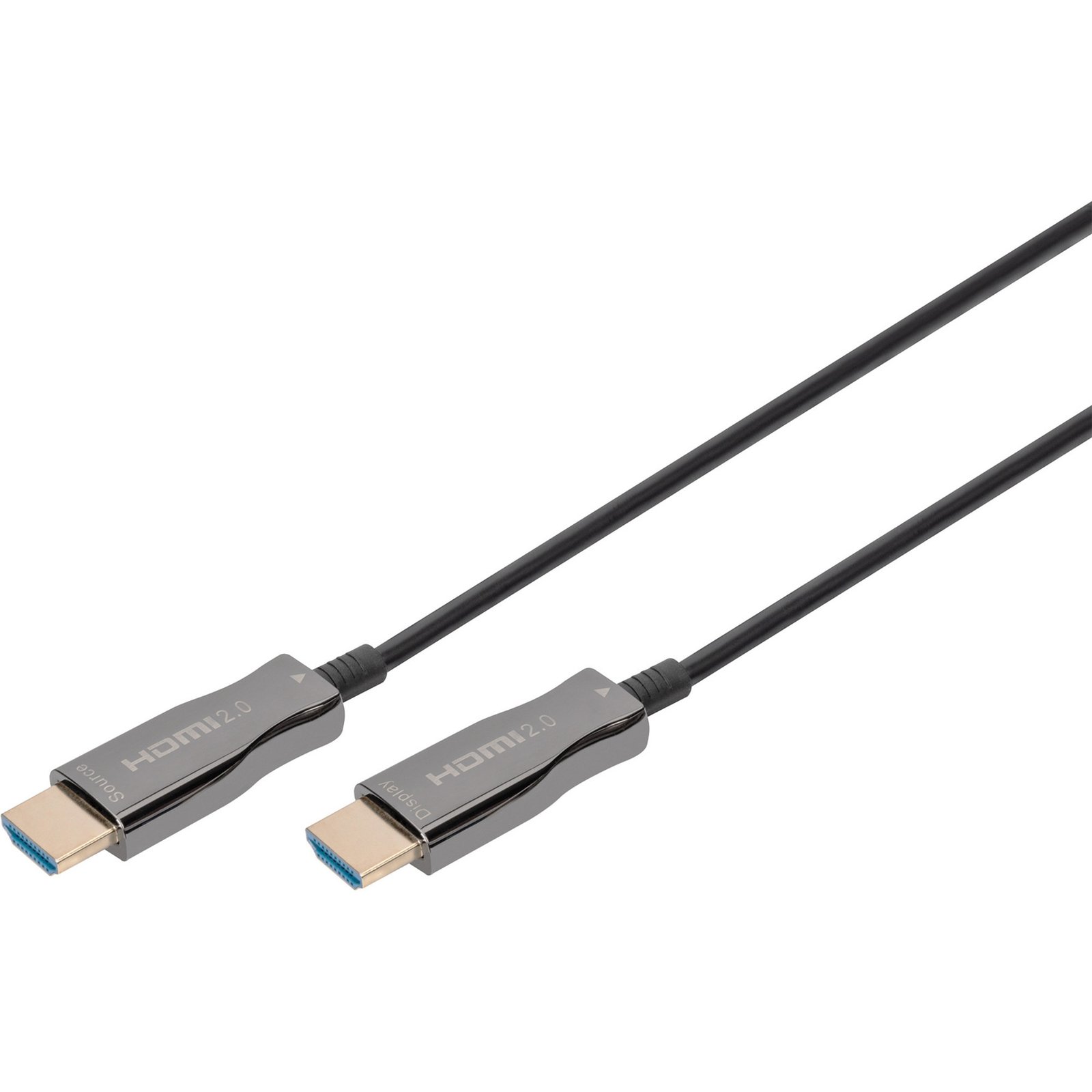 Digitus HDMI AOC Hybrid Glasfaserkabel Negro