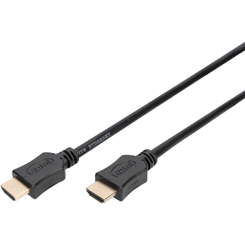 Digitus HDMI High Speed cable con Ethernet Negro