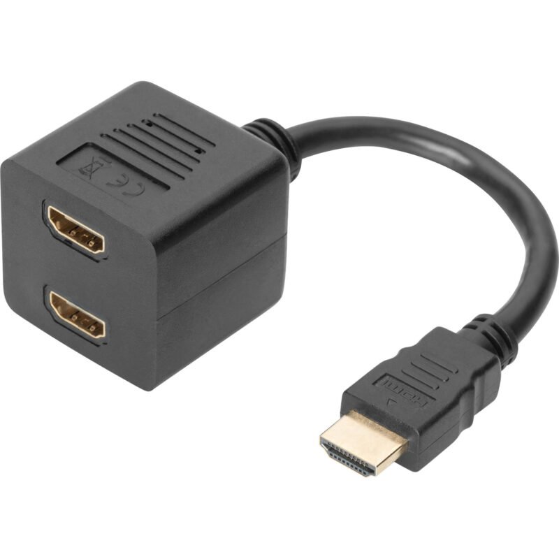 Digitus HDMI Y-Verteilerkabel Negro