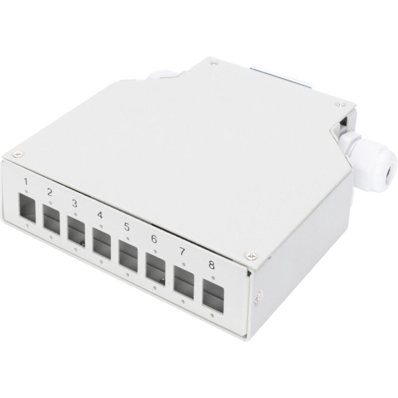 Digitus Hutschienen Spleißbox para 8 LC/DX Kupplungen