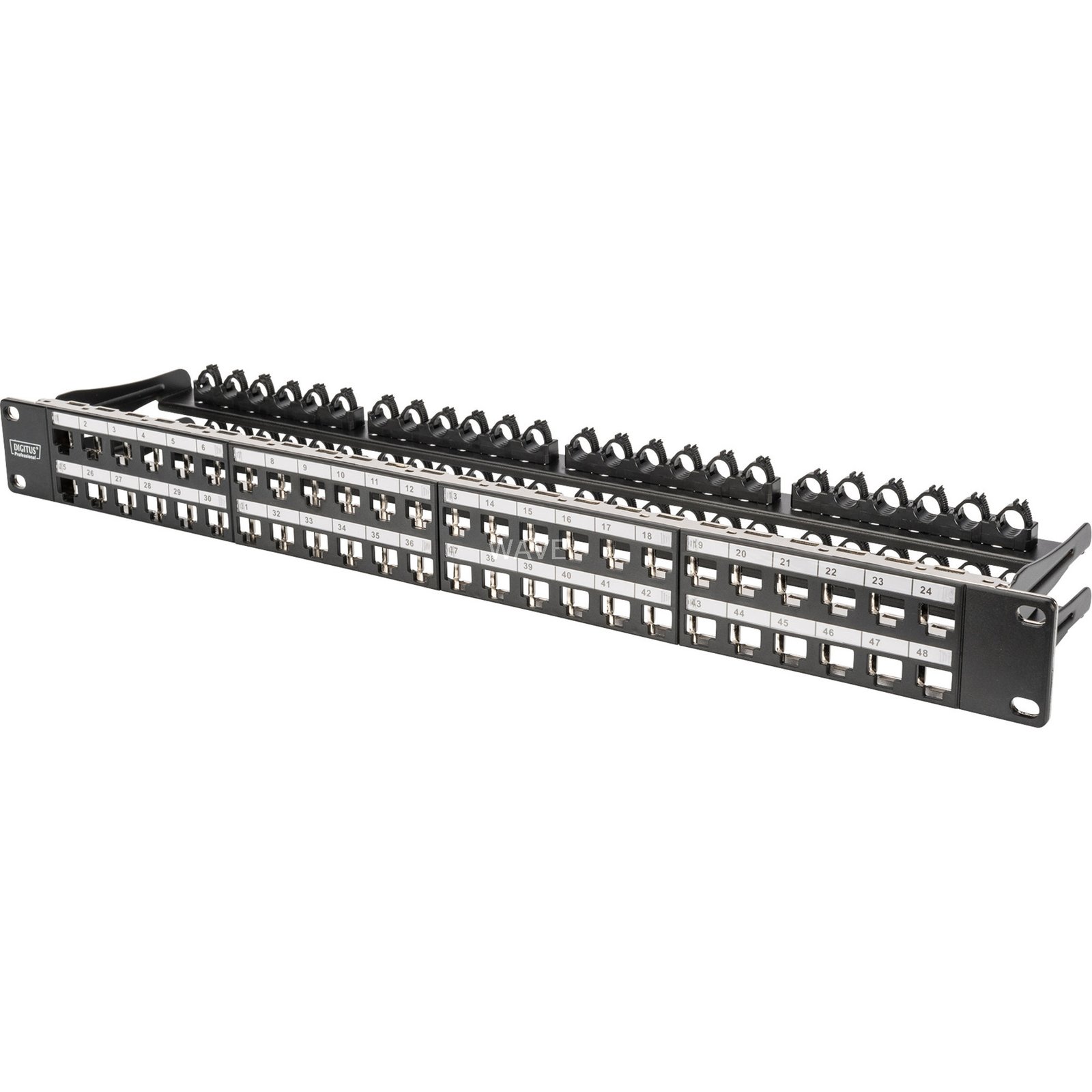 Digitus Modulares High Density Panel de parcheo Negro