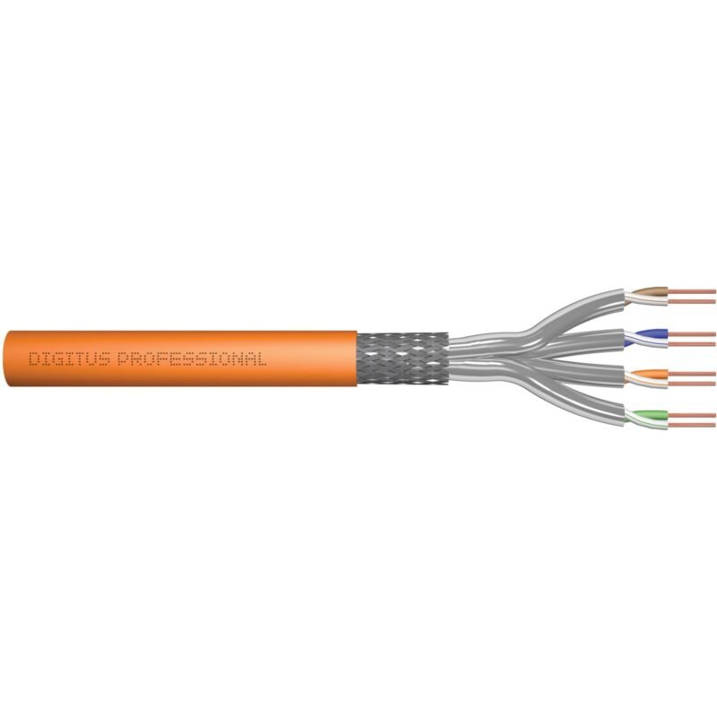 Digitus Professional Cat7 S/FTP cable de instalación Símplex Naranja