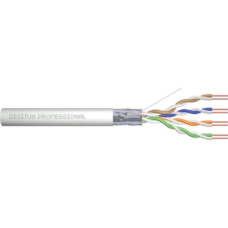 Digitus Professional Cat.5e F/UTP cable de instalación Símplex Gris