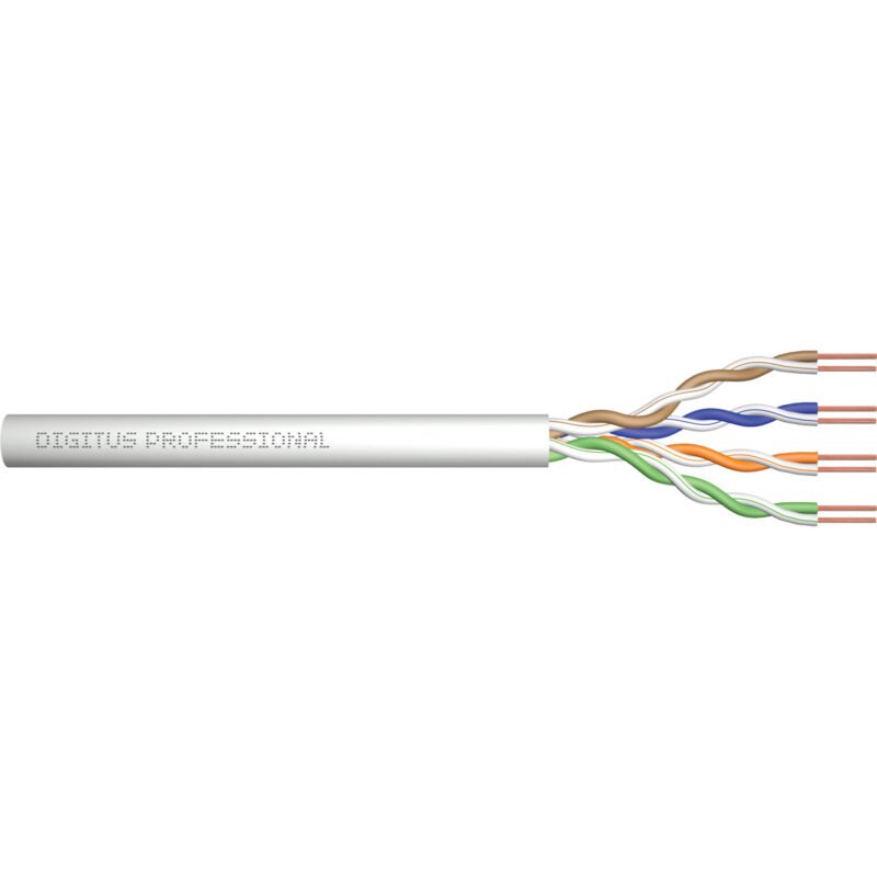 Digitus Professional Cat.5e U/UTP cable de instalación Símplex Gris