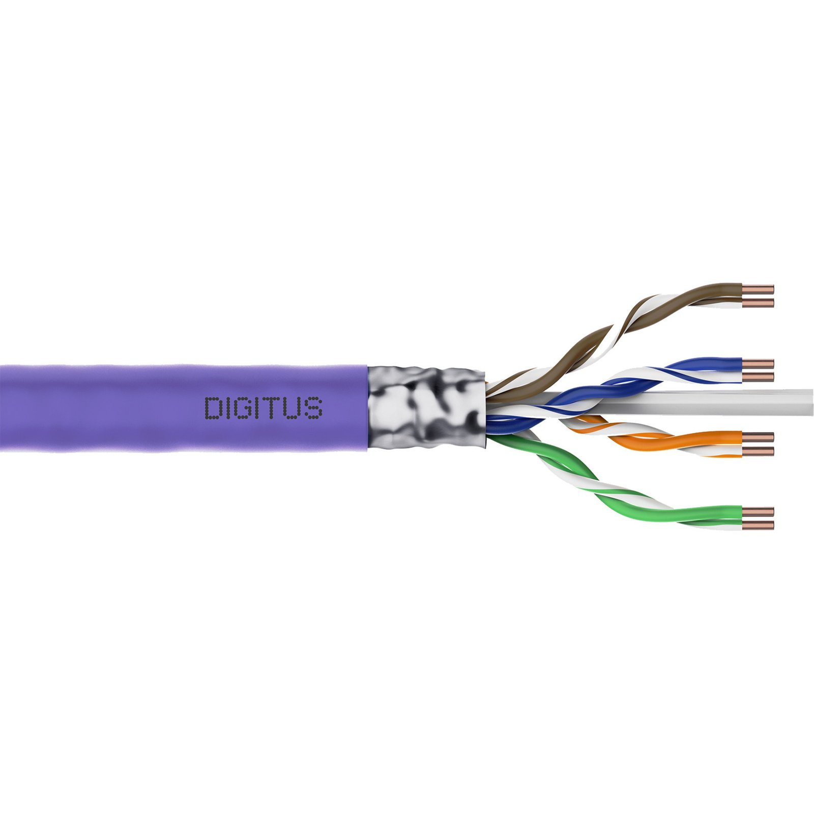 Digitus Professional Cat.6 F/UTP cable de instalación Símplex Morado - Imagen 2