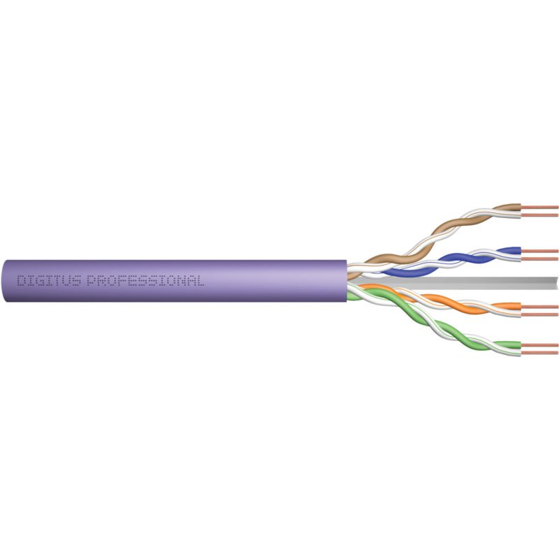 Digitus Professional Cat.6 U/UTP cable de instalación Símplex Morado