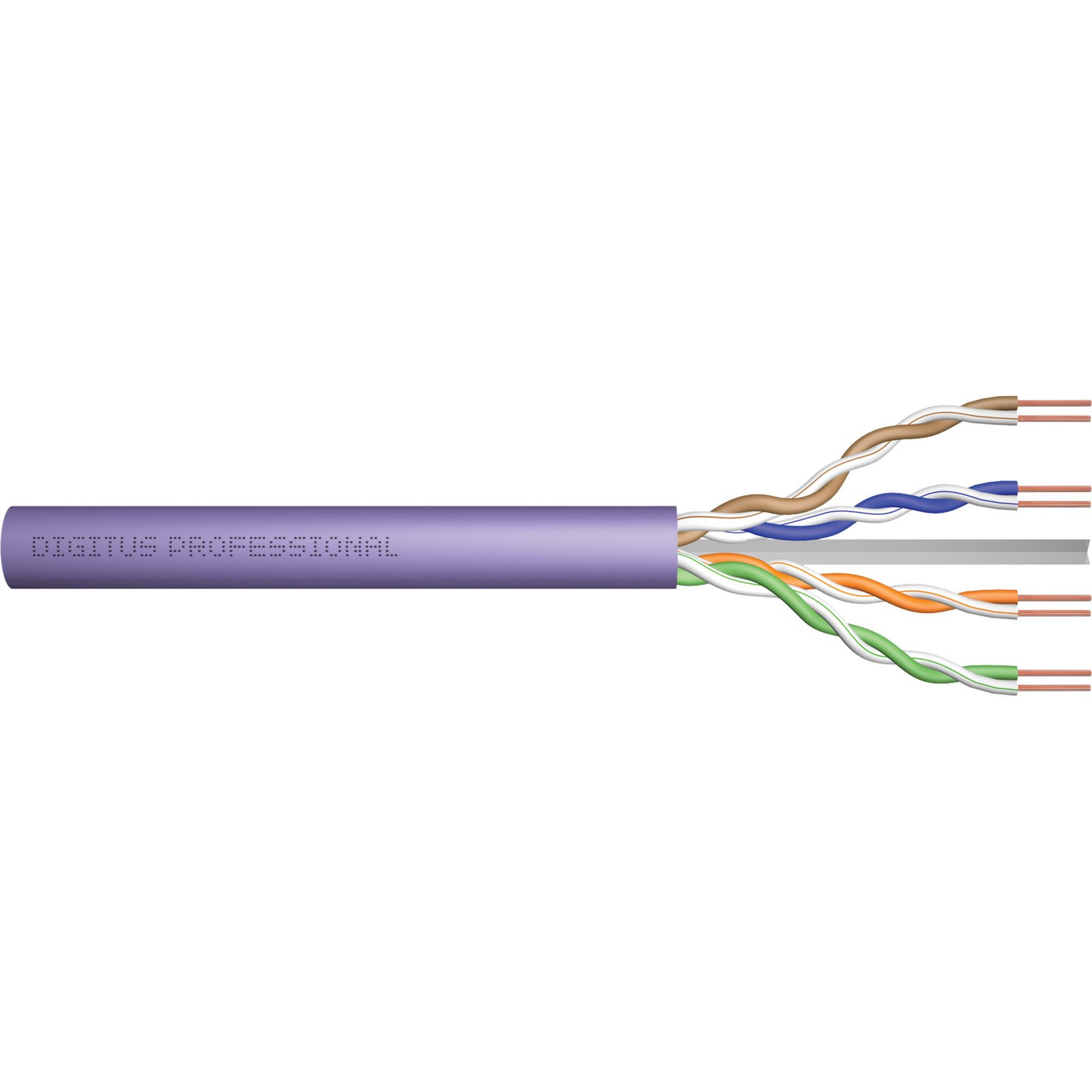 Digitus Professional Cat.6 U/UTP cable de instalación Símplex Morado