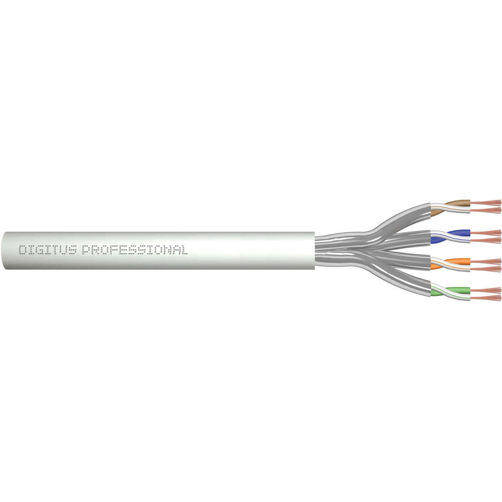 Digitus Professional Cat.6a U/FTP Twisted Pair Roh-latiguillo Gris