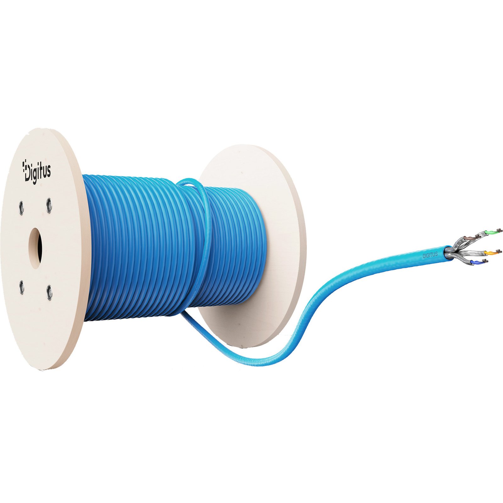 Digitus Professional Cat.6a U/FTP cable de instalación Símplex Azul