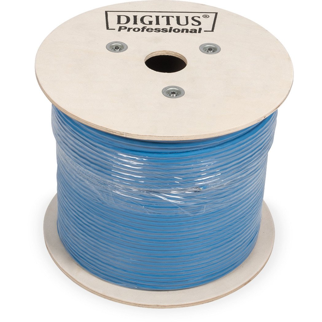 Digitus Professional Cat.6a U/FTP cable de instalación Símplex Azul - Imagen 2