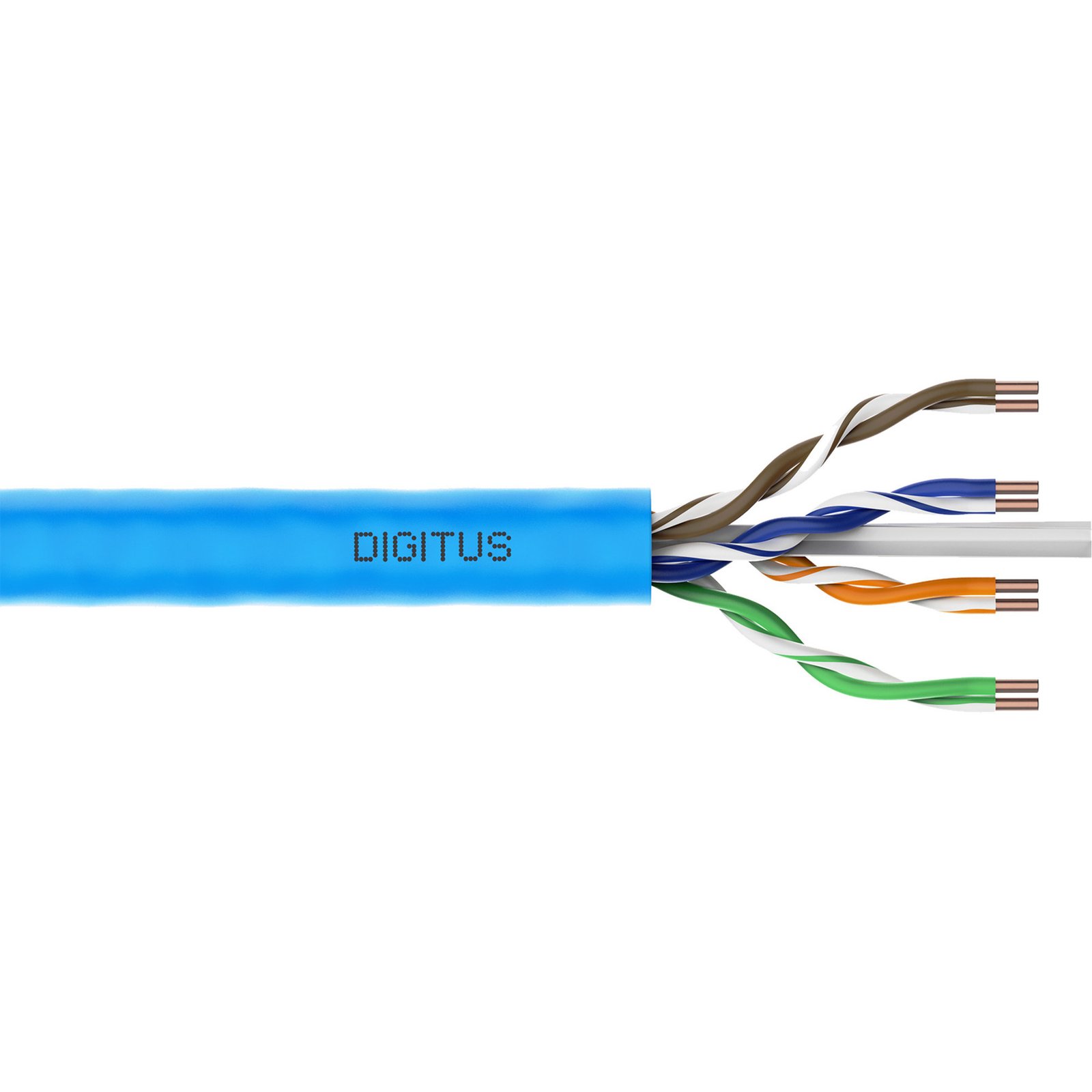 Digitus Professional Cat.6a U/UTP cable de instalación Símplex Azul