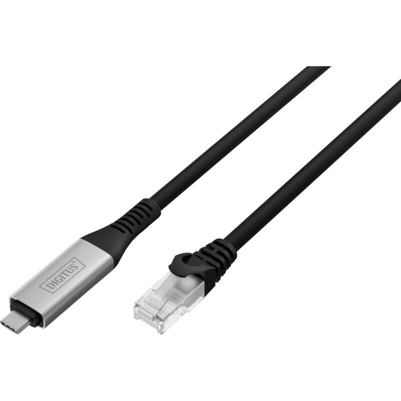 Digitus USB-C 3.2 Gen1 > RJ-45 Ethernet cable Negro