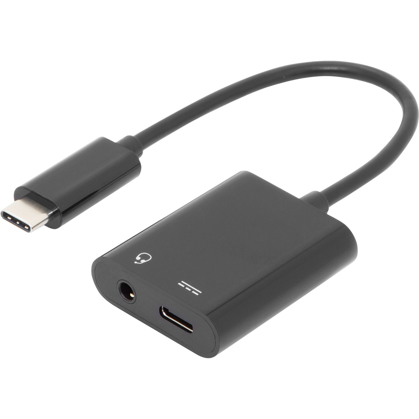 Digitus USB-C adaptador auf USB-C + 3 Negro
