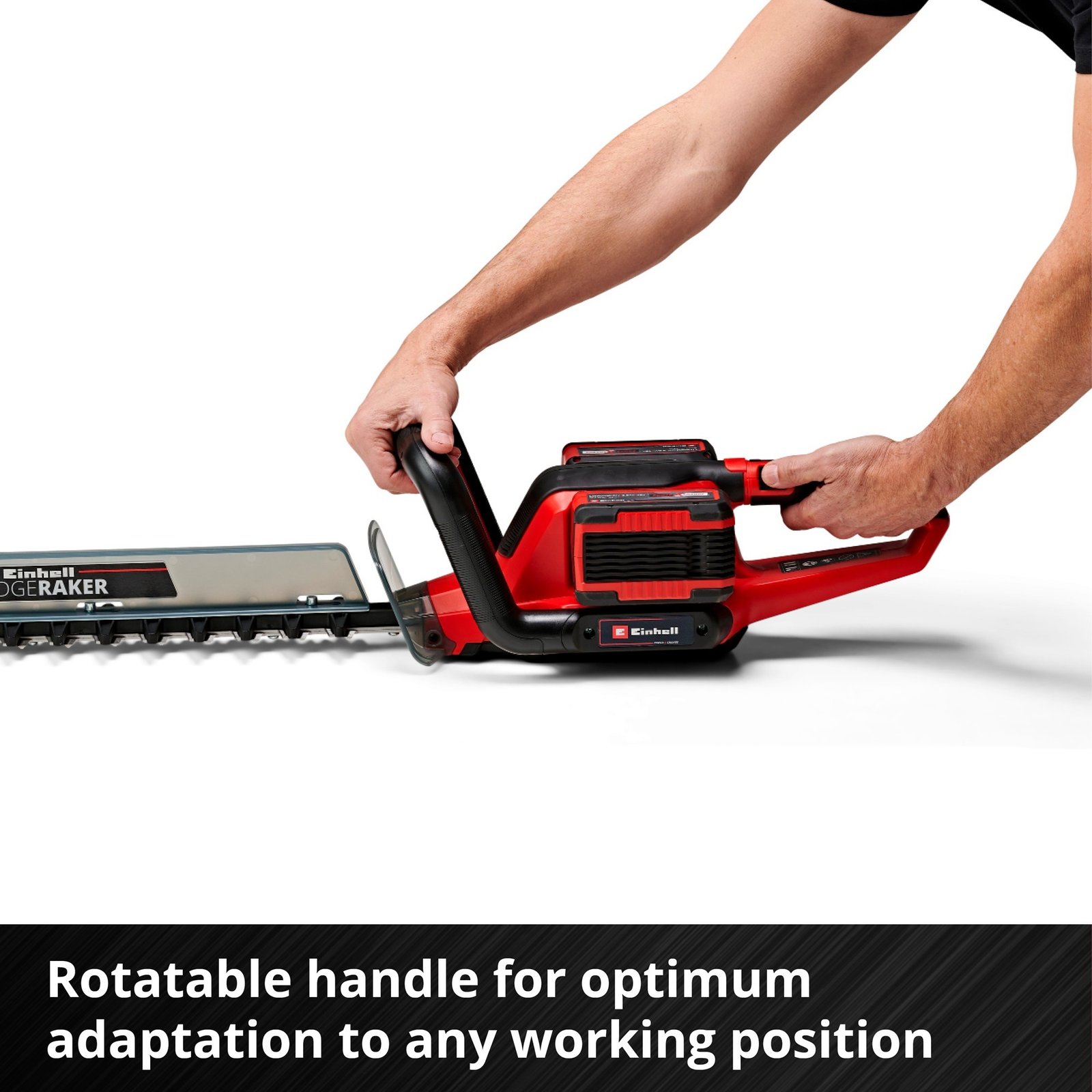 EINHELL Akku-Heckenschere GE-CH 36/65 Li-Solo Rojo - Imagen 4